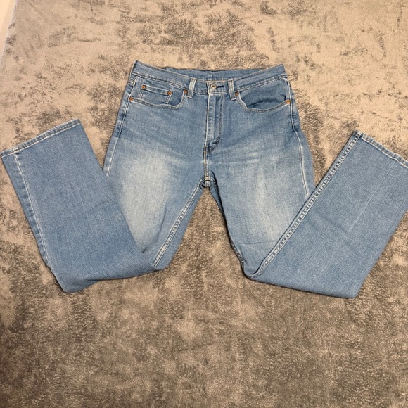 Levi's 527 Slim Bootcut Jeans Men's Size 34x32 Light Wash Denim - Picture 1 of 5